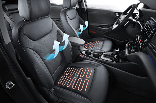 IONIQ plug-in hybrid  front ventilated / heated seats