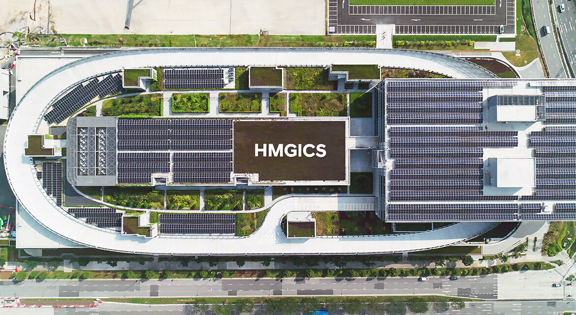 HMGICS bird's eye view of the rooftop Skytrack
