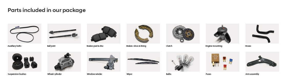 parts included in package