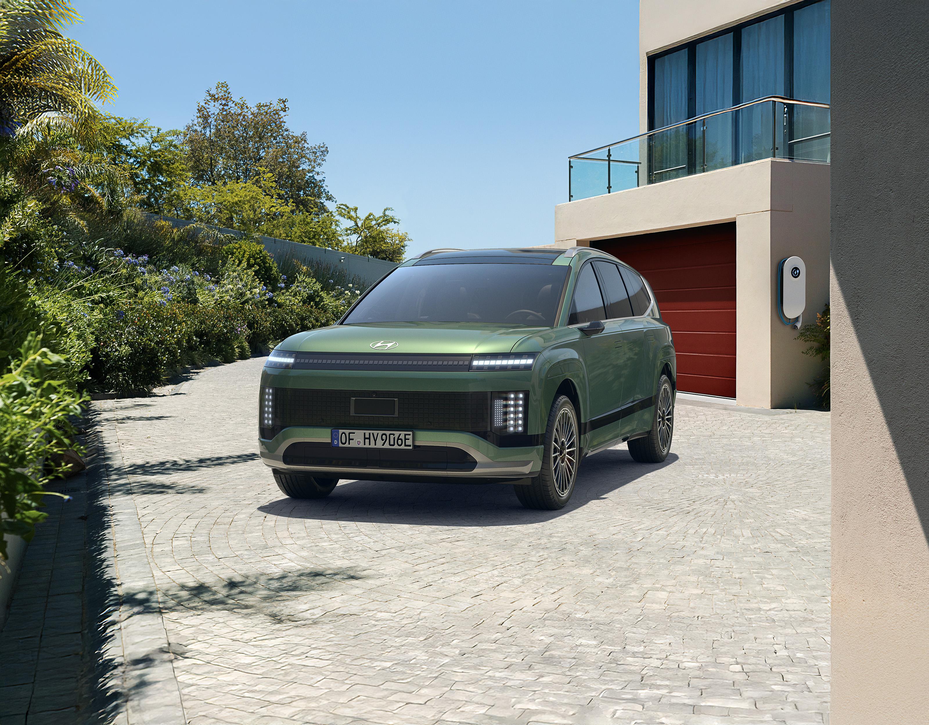Range-foto aan elektrische Hyundai modellen