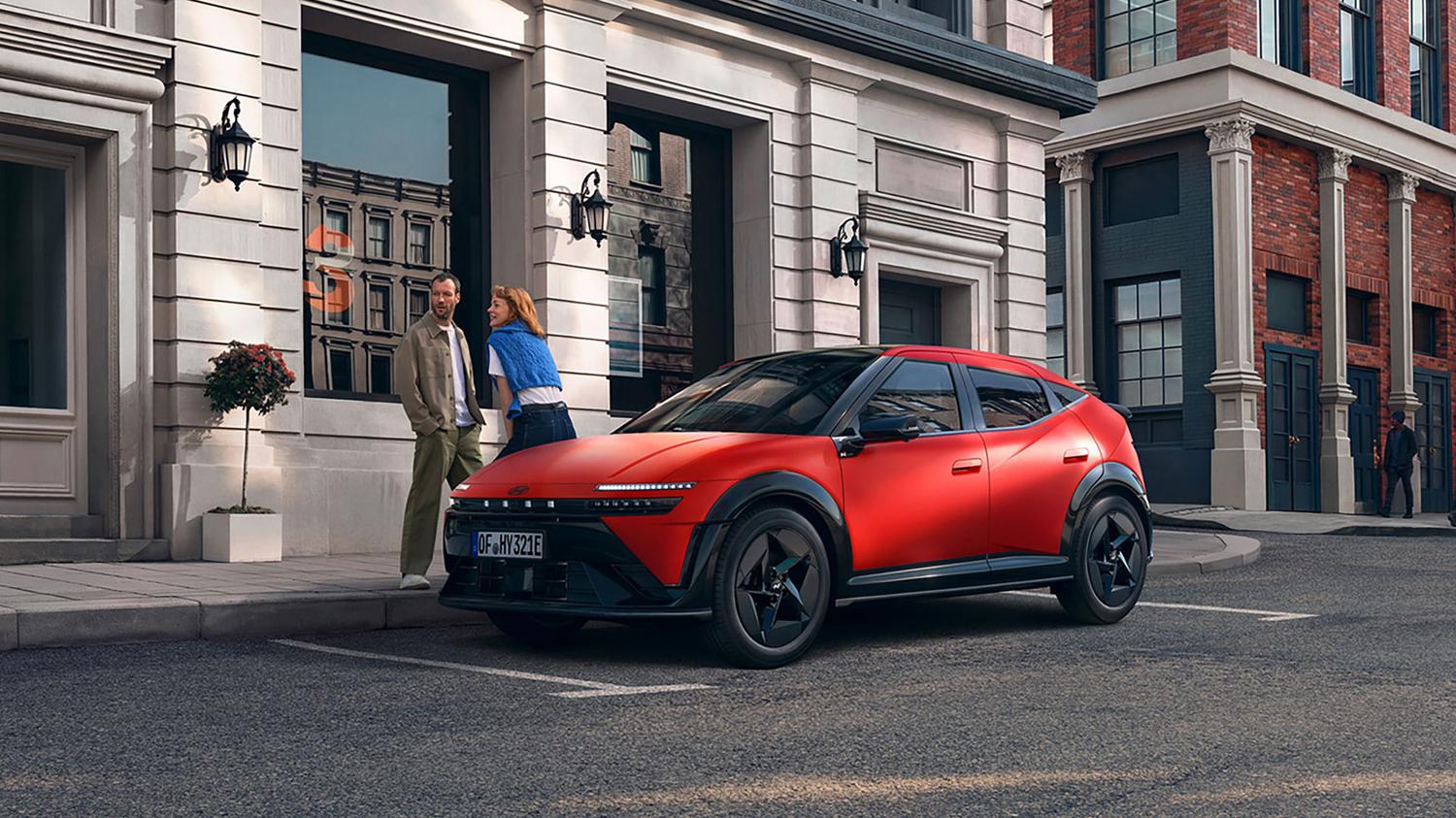 En stor Q som illustrerer IONIQ merket. Illustrasjon.