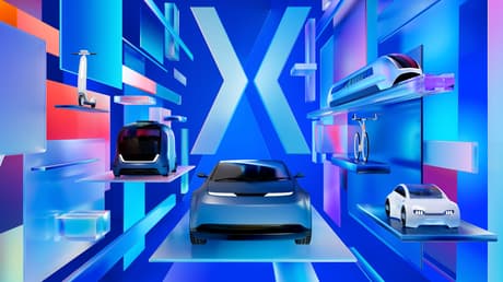 Futuristisk bile av konseptbiler. illustrasjon.