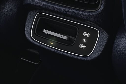 1st and 2nd row wireless charger (1st in segment)