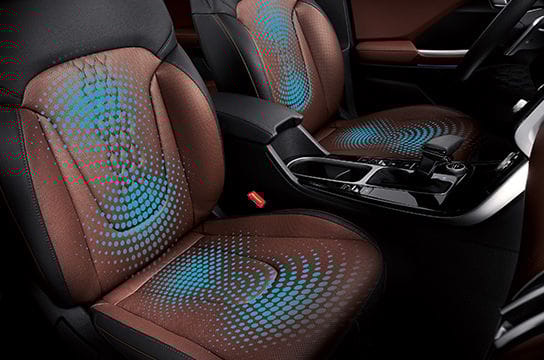 Front ventilated seats 3rd-row AC vents with 3-speed fan control