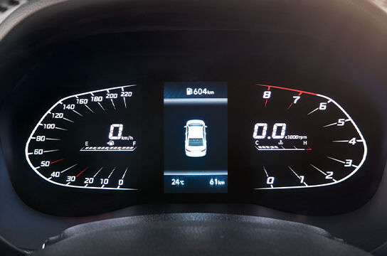 accent digital instrument cluster