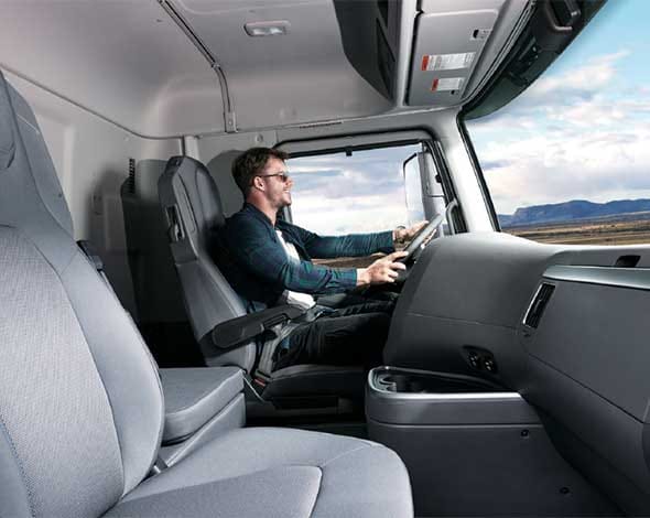 Hyundai Xcient Fuel truck interior 