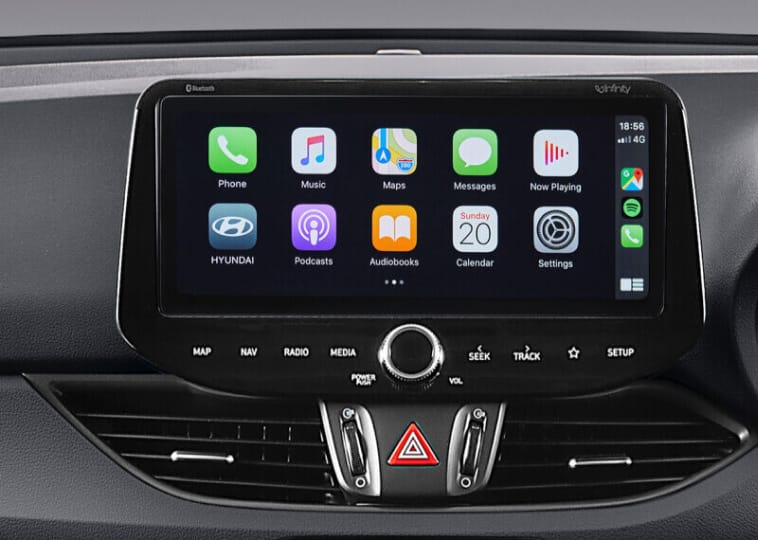 10.25" touchscreen with Apple CarPlay™<sup>[P1]</sup> & Android™ Auto<sup>[P2]</sup>