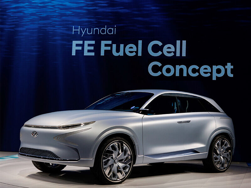 Hyundai hydrogen fuel cell shop car