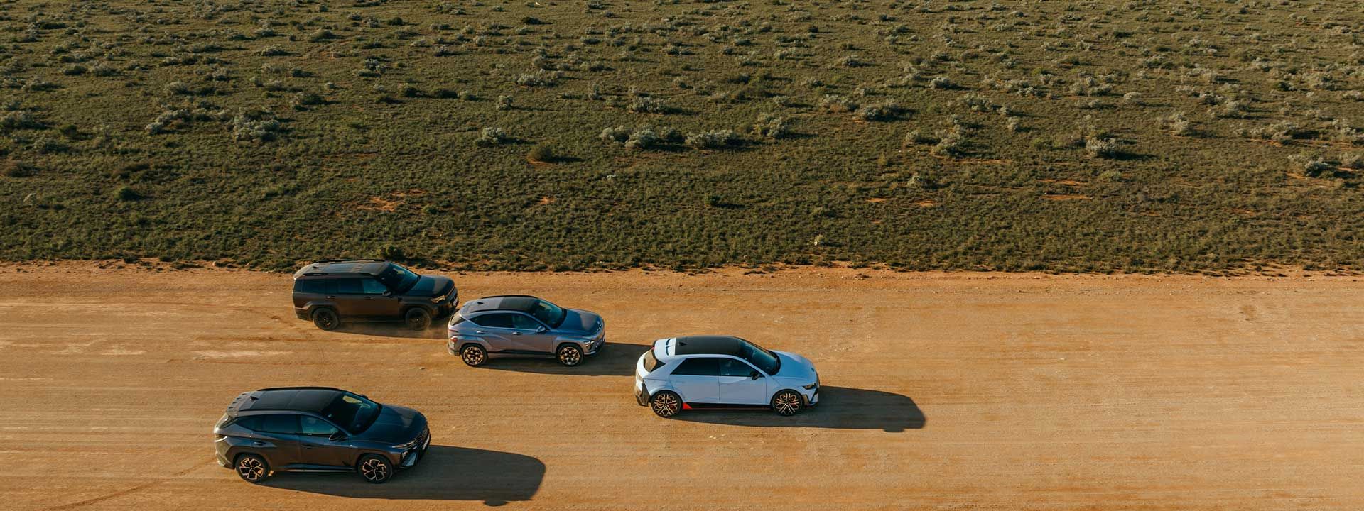 Explore the Hyundai hybrid SUV range with the IONIQ 5 N, KONA Hybrid, TUCSON Hybrid, and SANTA FE Hybrid, combining style, innovation, and efficiency.