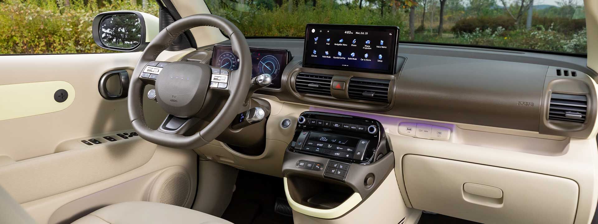 Rear view of the 2026 Hyundai Palisade Hybrid SUV parked on a desert road