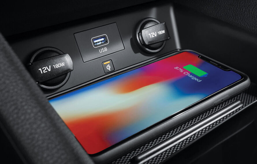 Hyundai IONIQ Hybrid Charging Phone with Wireless Charging