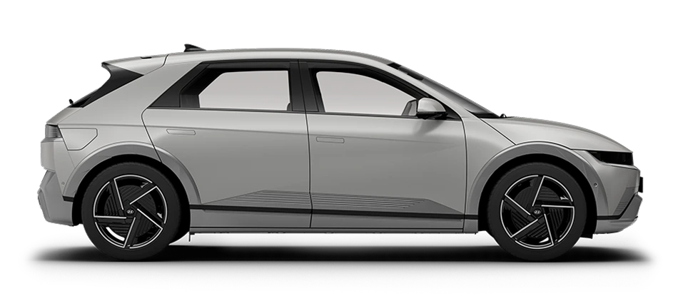 IONIQ 5 side profile in a studio