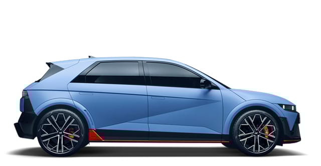 A Hyundai car from side angle
