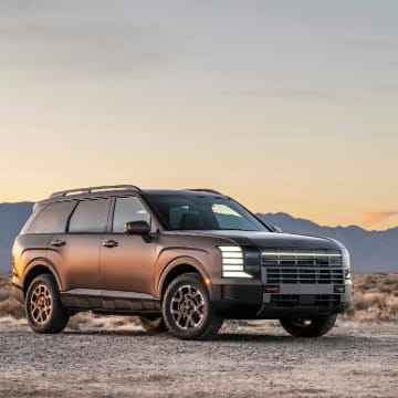 HYUNDAI's new PALISADE XRT PRO parked on gravel