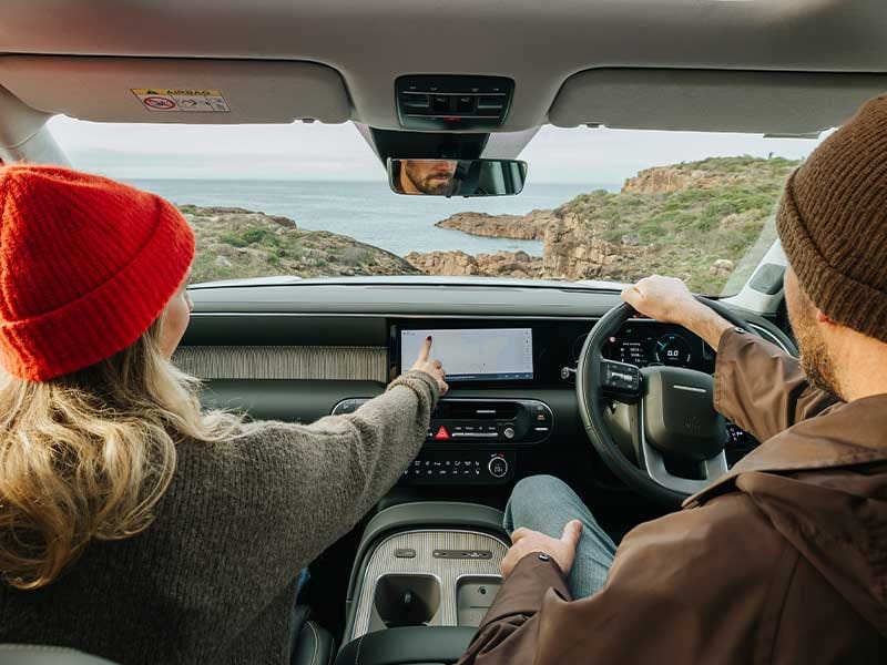 Enjoy the premium interior of the Hyundai PALISADE, featuring a panoramic sunroof, spacious cabin, advanced technology, and comfort-focused design for every journey.