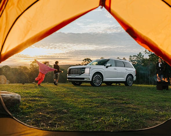 The Hyundai PALISADE brings comfort, space and capability to every family adventure, with premium features designed for memorable road trips and outdoor escapes.