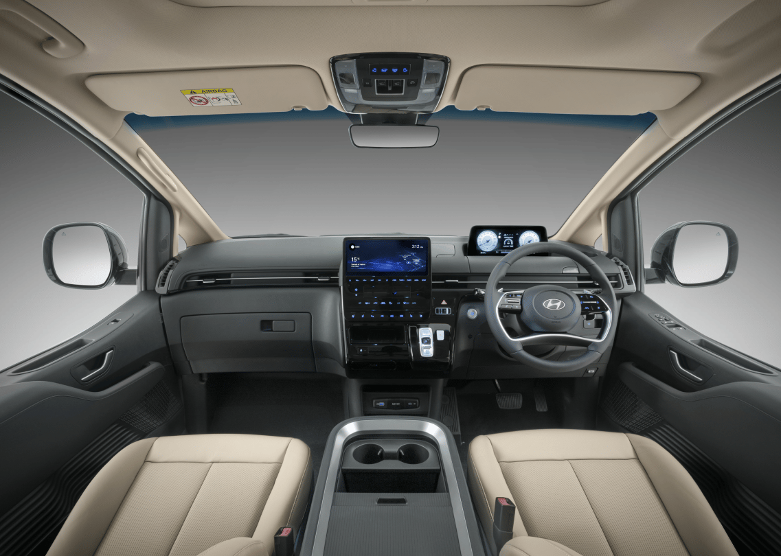 Driver-first supportive seating.