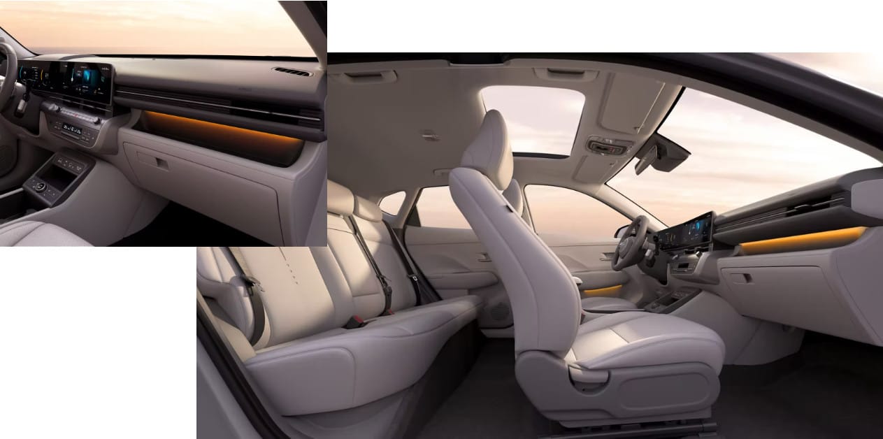 diseño interior Hyundai Kona