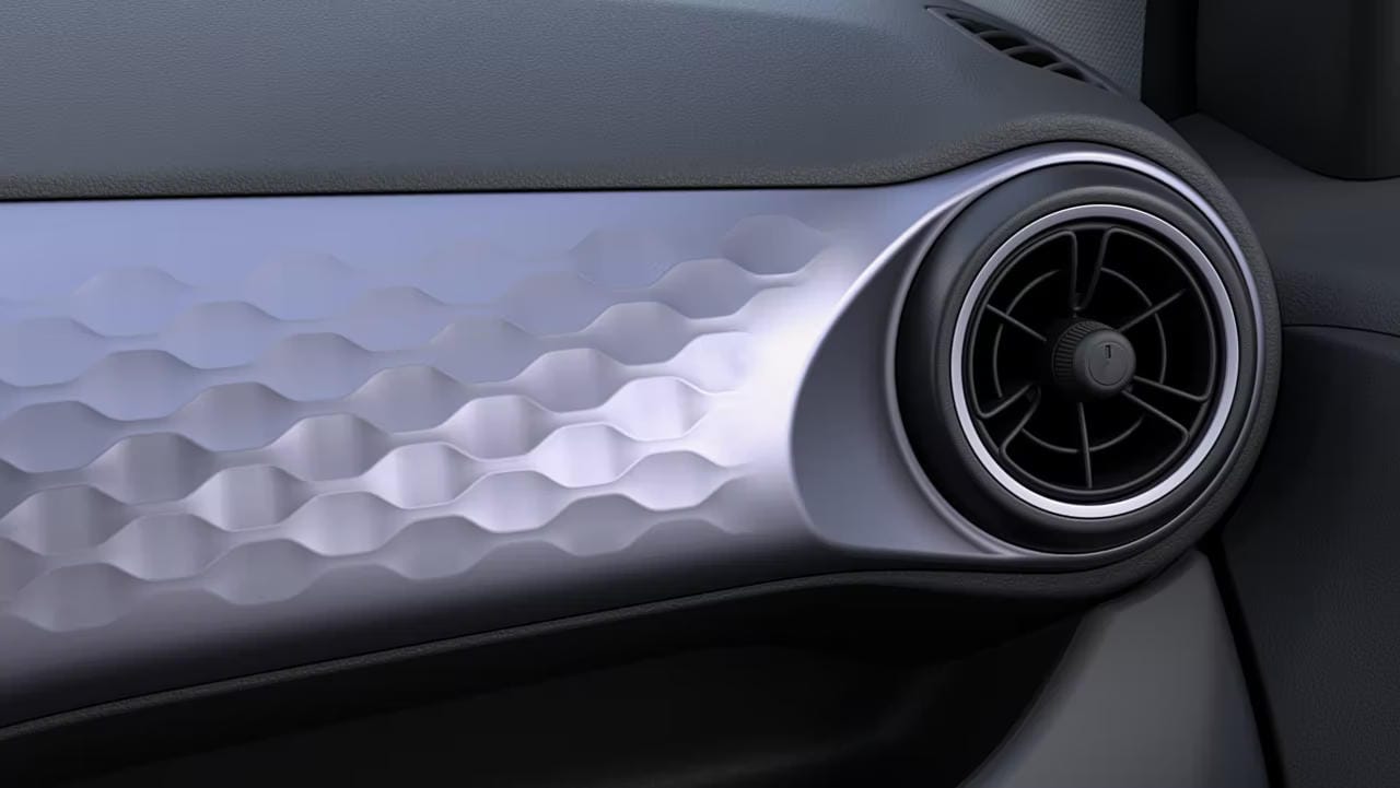 Salidas de aire circulares.