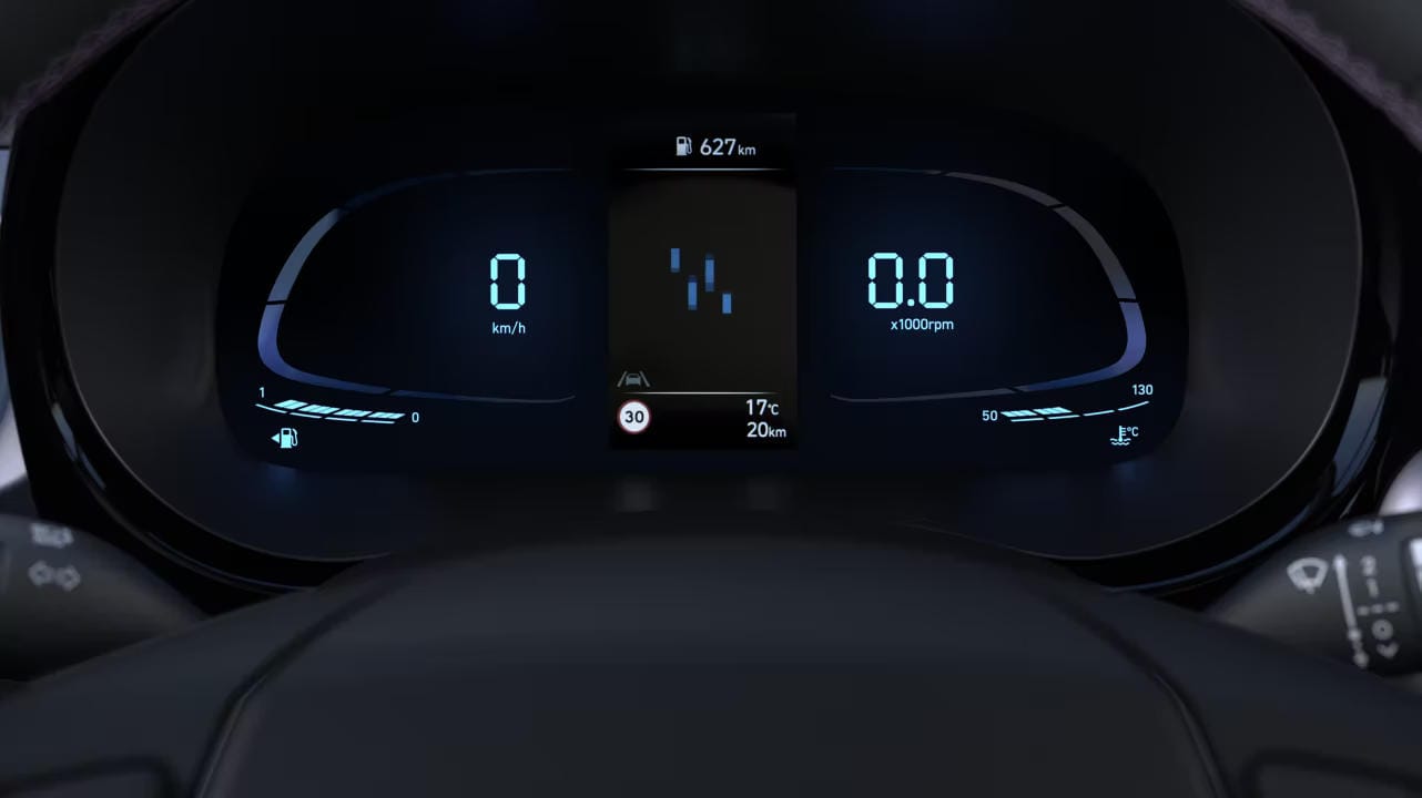 Panel digital LCD. del Hyundai i10