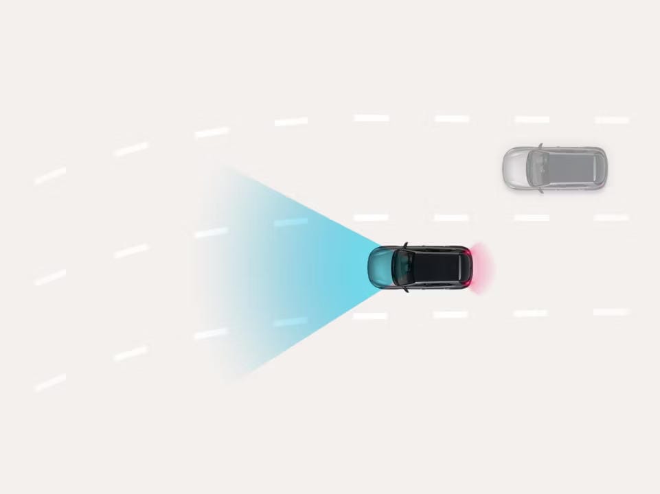 Sistema de asistencia a la frenada de emergencia (FCA).