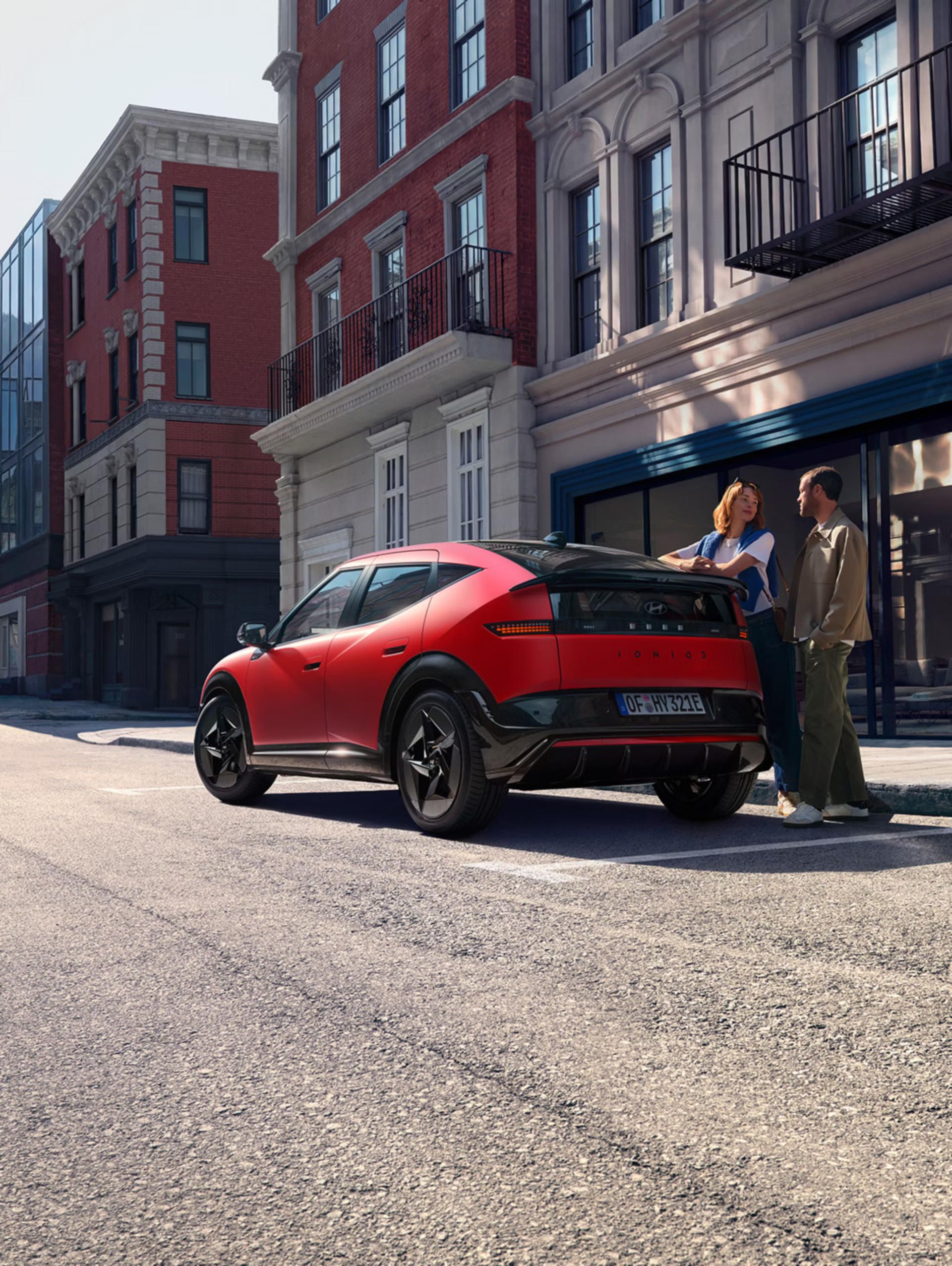 ioniq 3 aparcado en la calle