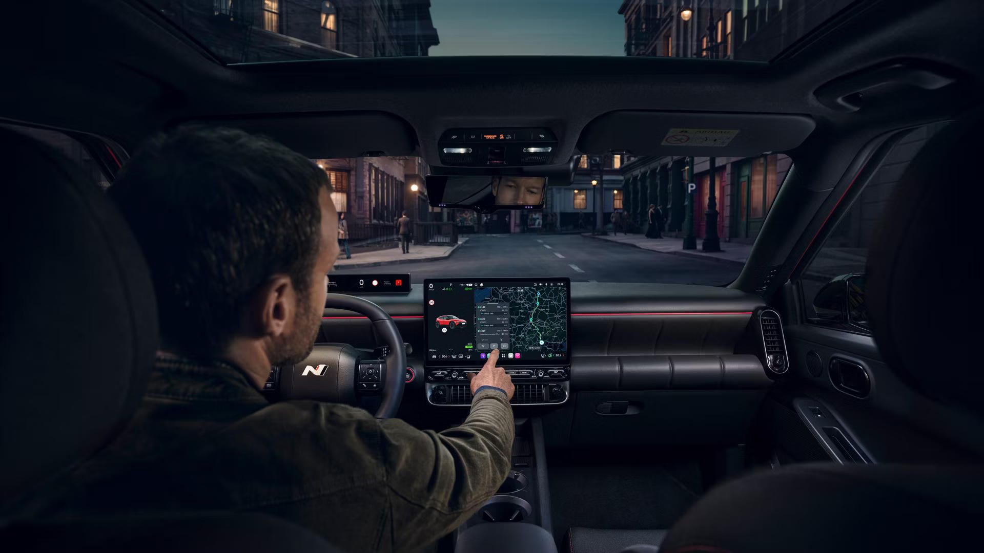 pantalla interior del ioniq 3