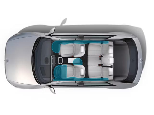 Seguridad mejorada con 7 airbags.