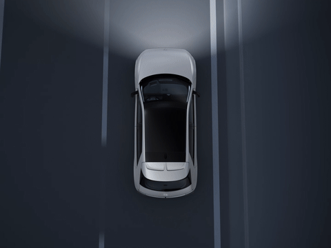 Sistema de iluminación frontal inteligente.