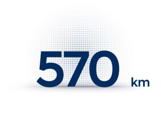 Autonomía máxima de hasta 570 km.