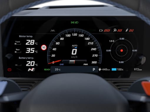 Panel de instrumentos digital de 12,3”.