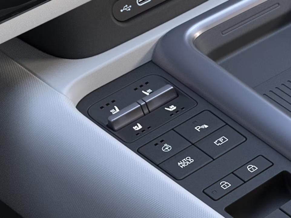 Botones de calefacción y ventilación de los asientos.