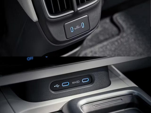 Carga de smartphone por USB-C.