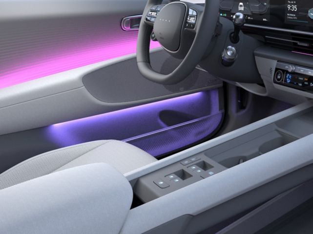 Iluminación interior configurable ioniq 6