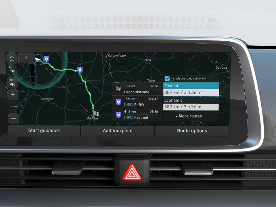 Planificador de rutas para vehículos eléctricos.