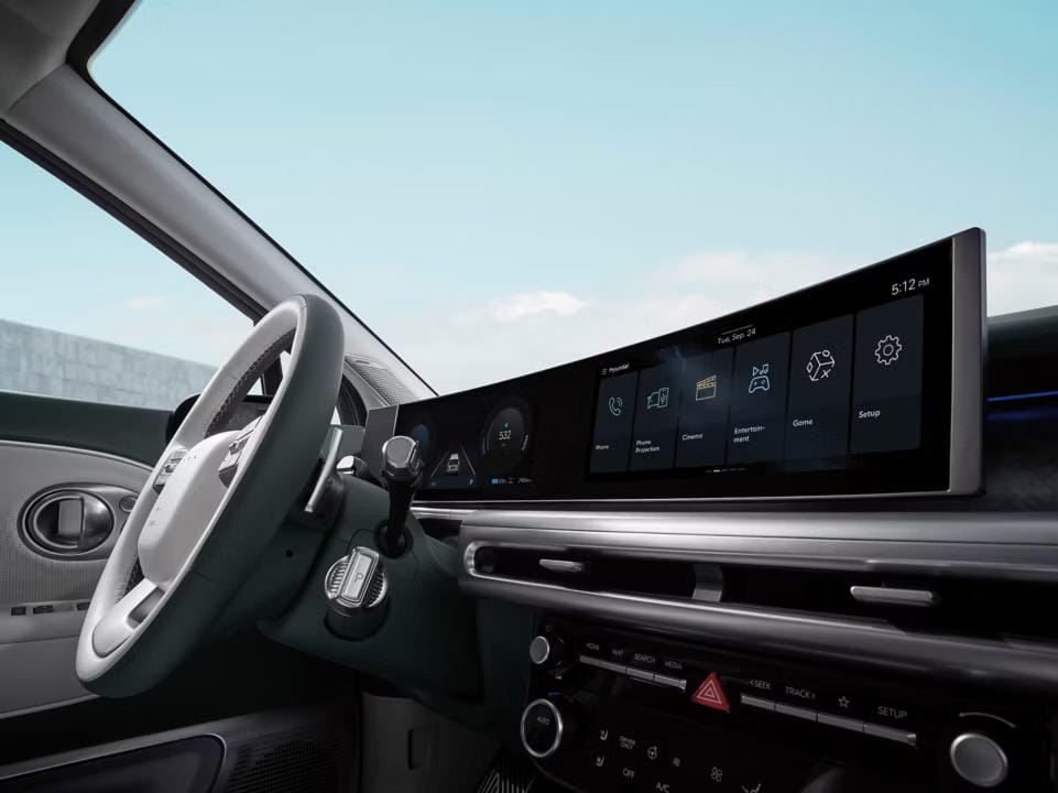 Pantalla curva panorámica.