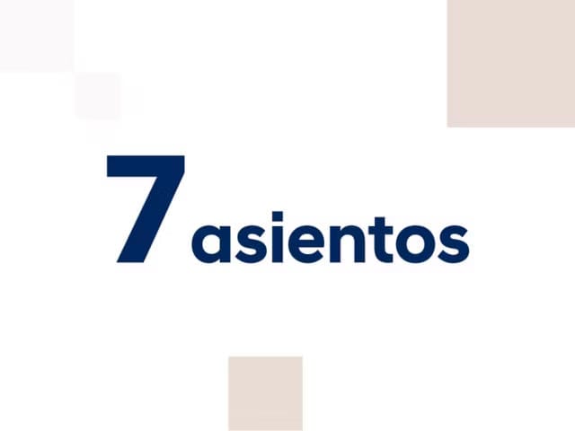 Cómodo espacio para 7 pasajeros