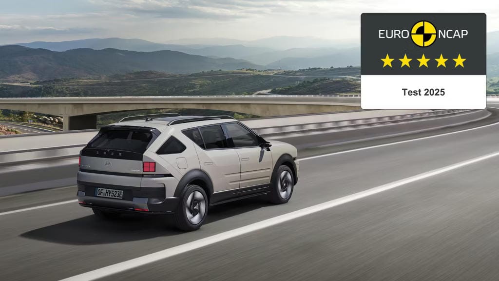 La máxima calificación posible de 5 estrellas en Euro NCAP.