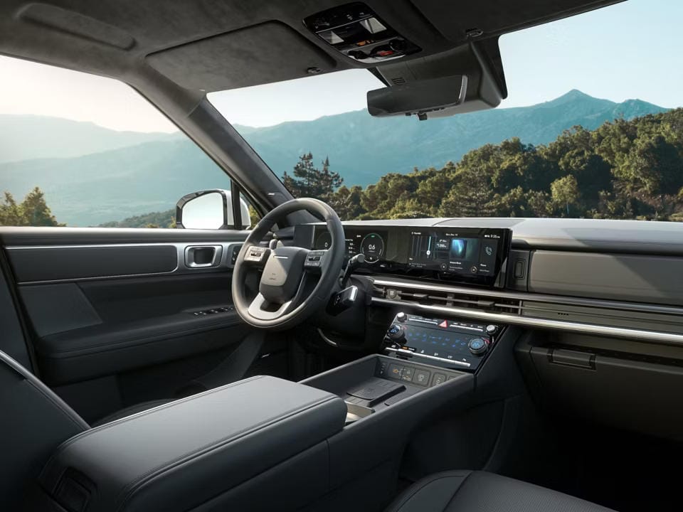 interior del Hyundai Santa Fe Hibrido enchufable