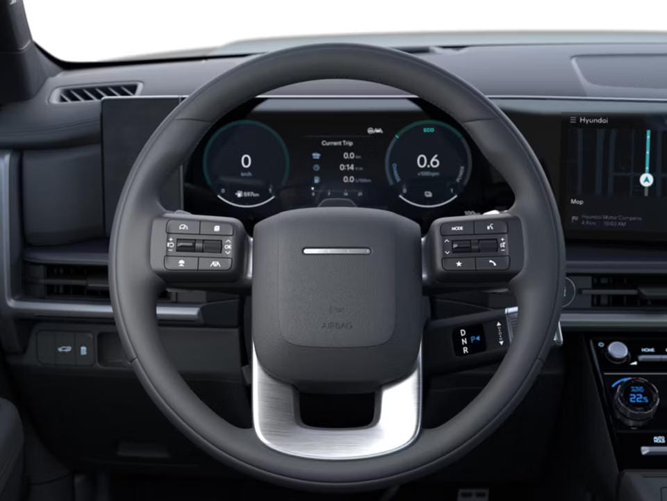 Volante eléctrico inclinable.