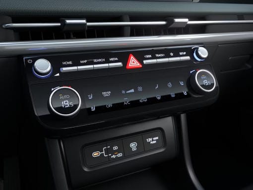 El climatizador de tres zonas del Hyundai TUCSON. 