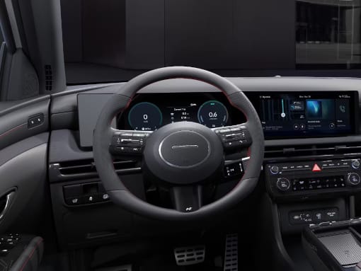 El nuevo volante N Line de tres radios del Hyundai TUCSON. 