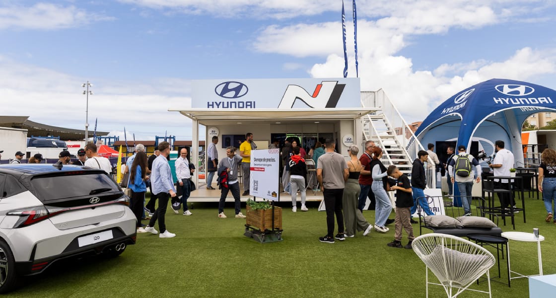 Hyundai Canarias culmina una gran semana mundialista con un éxito rotundo en la Fan Zone del 50º Rally Islas Canarias