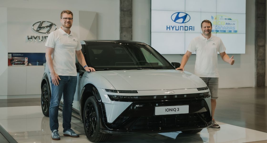 El nuevo IONIQ 3 debuta en el Eco Rally de Canarias 2026 a los mandos del tricampeón mundial Michal Žďárský