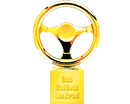 Logotipo del trofeo del ganador del Volante Dorado 2015 (2015 Golden Steering Wheel)