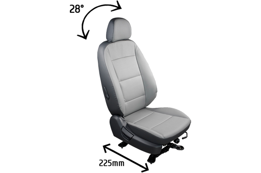 Ergonomic Driver and Passenger Seat