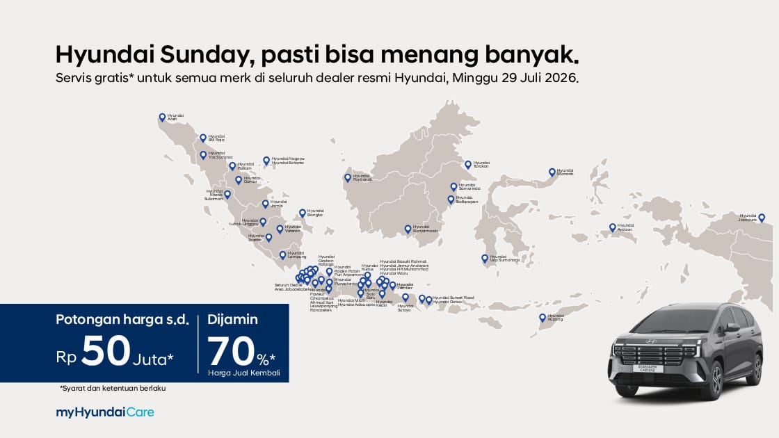 hyundai sunday, pasti bisa menang banyak