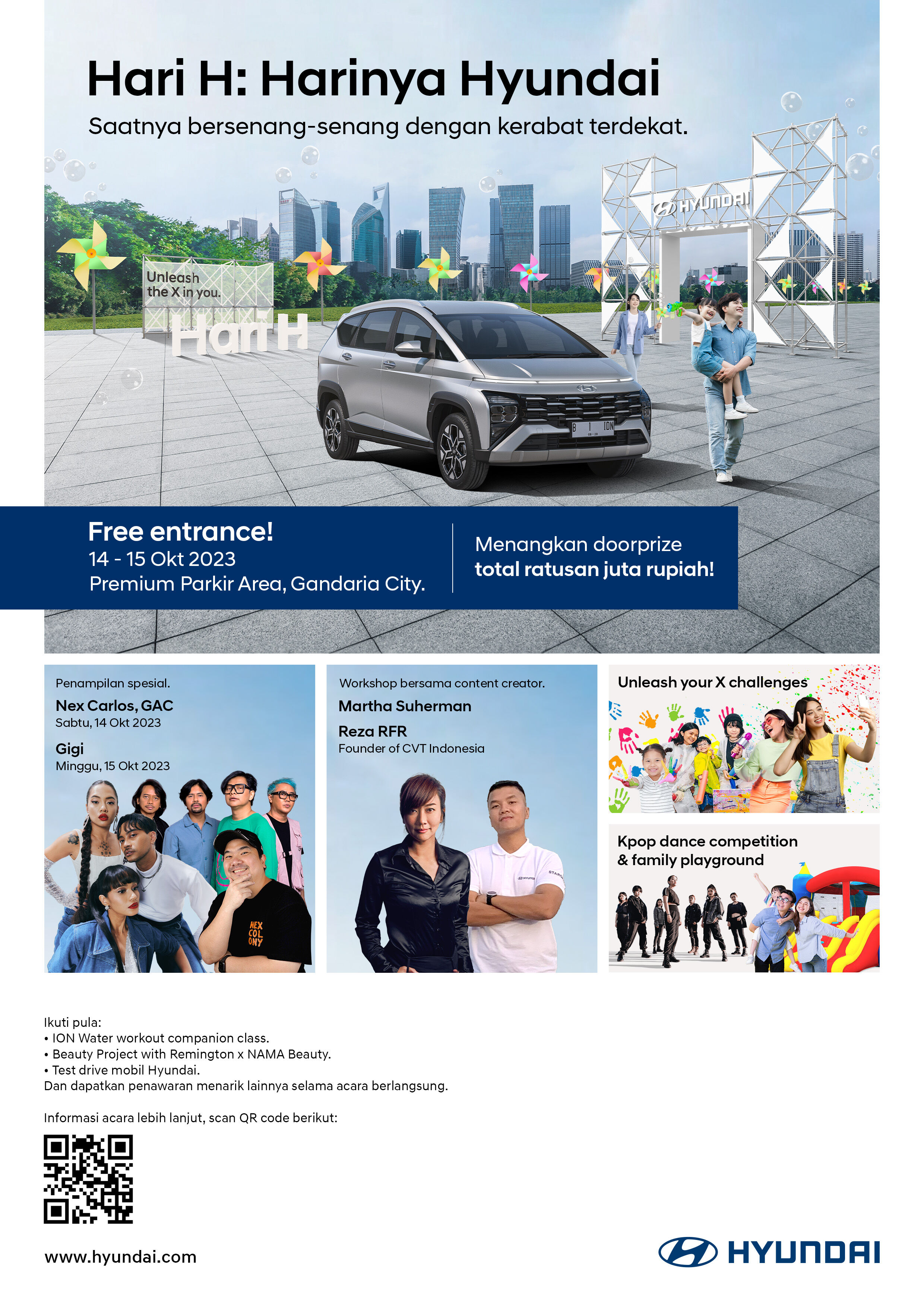 Puncak Kegiatan Hari H: Harinya Hyundai di Jakarta, Ikuti Aktivitas Seru Bersama Teman dan Keluarga