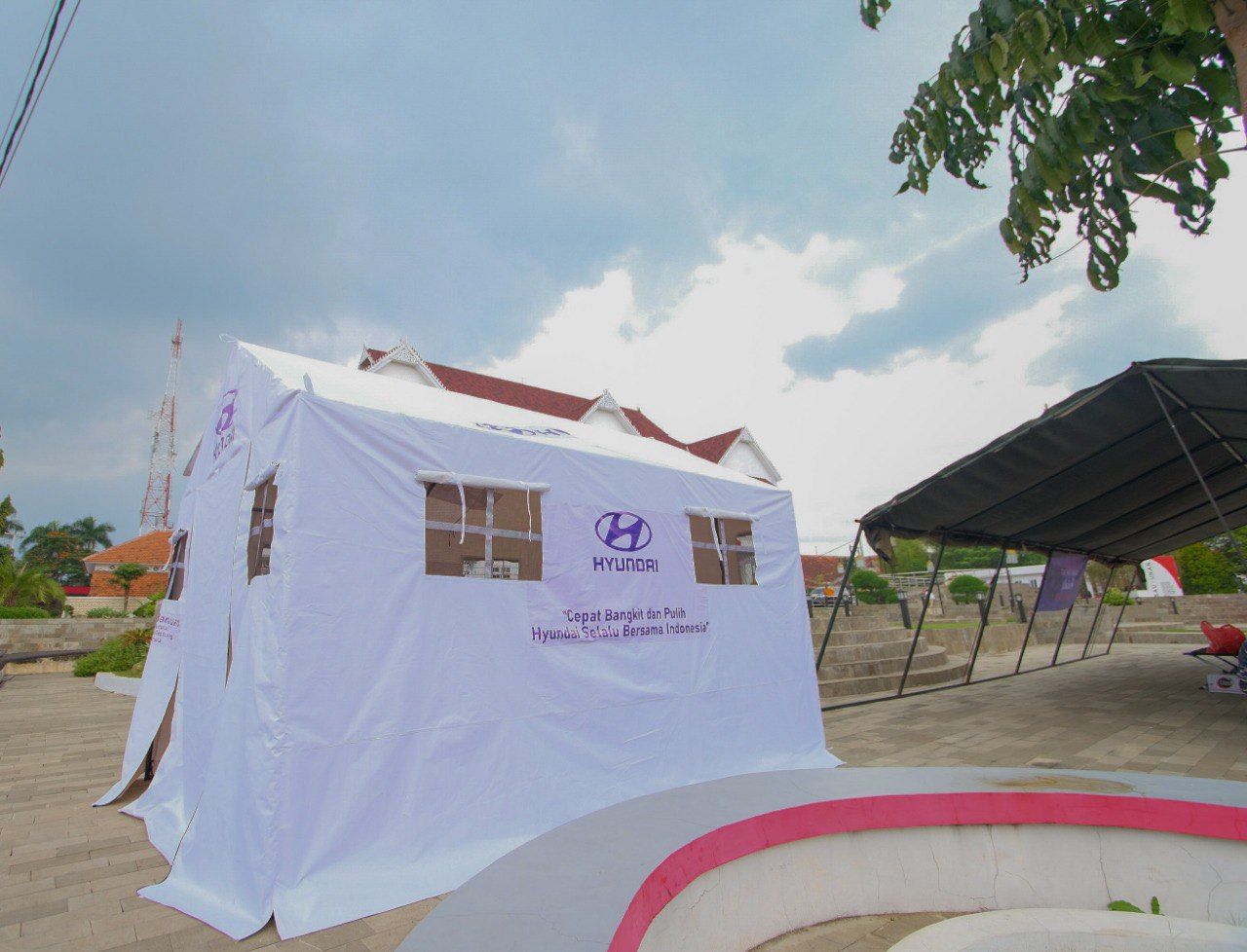 posko Hyundai peduli gempa cianjur