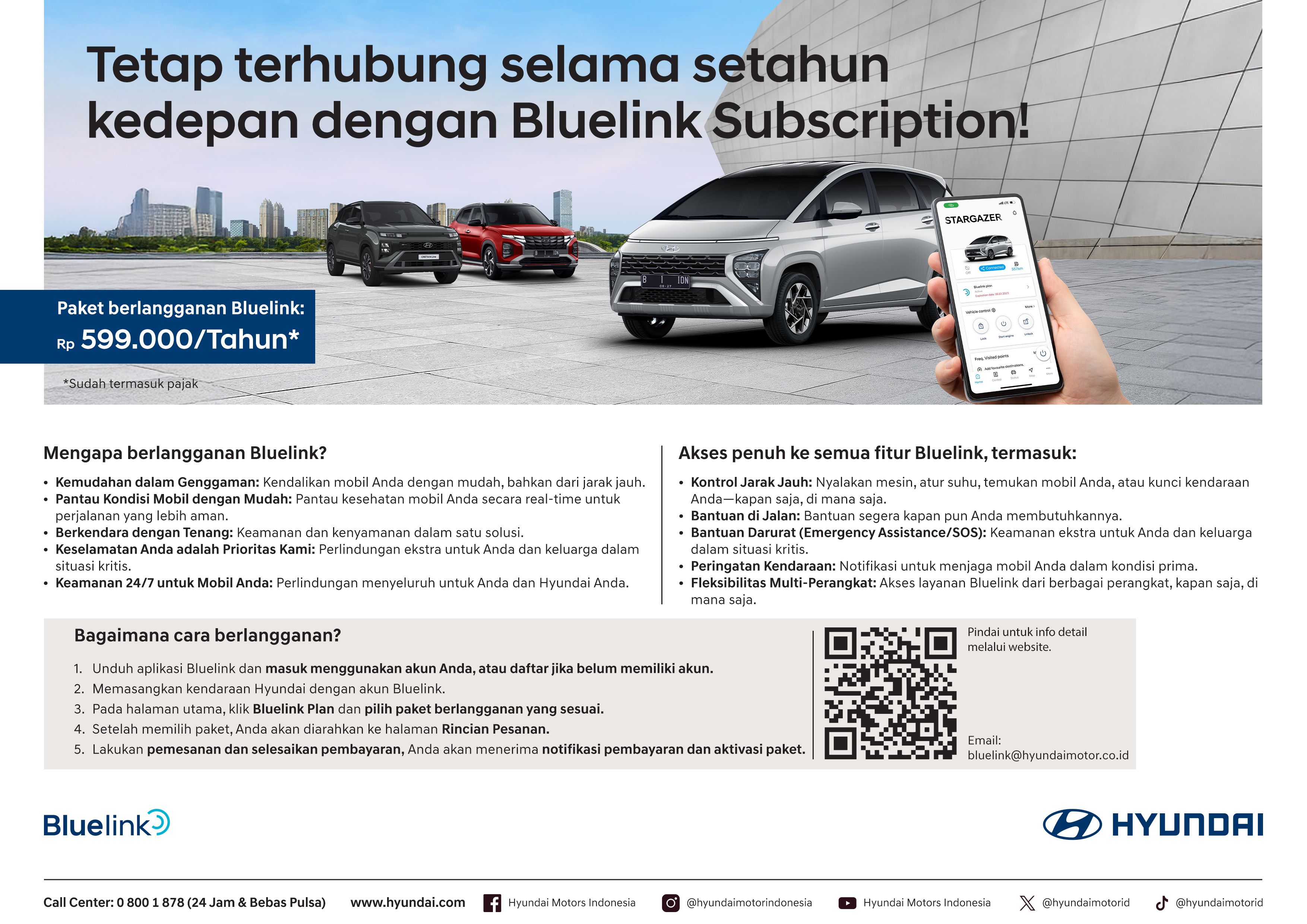 Berlangganan Hyundai Bluelink | Layanan Konektivitas Mobil
